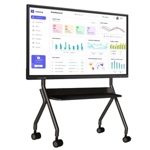 <span class=keywords><strong>Pizarra</strong></span> <span class=keywords><strong>Digital</strong></span> Inteligente Portátil de 55, 65, 75 y 85 Pulgadas, Pantalla Táctil IR de 20 Puntos, <span class=keywords><strong>Pizarra</strong></span> Electrónica Interactiva 4K - Product Image 1