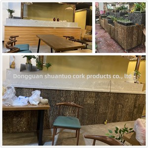 Natural Resin Aquarium Landscaping Style Decor for Reptile <strong>Fish</strong> <strong>Tank</strong> and Green Wall-Wall-Mounted Bark Design - Product Image 3
