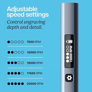 Herramienta Eléctrica de Pulido Recargable de 3.7V y 350mAh con Batería de Litio, 5 Velocidades, para Tallado y Grabado de Jade - Product Image 4