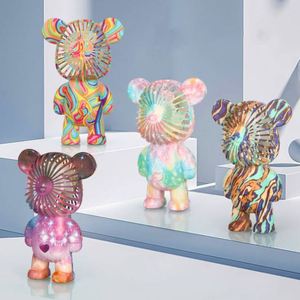 Logo Customization Cooling Personal Strap <b>Table</b> Pocket <b>Mini</b> Rotatable Rechargeable Handheld Bear Fan - Product Image 3