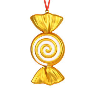 32cm Gold & White Christmas Candy Pendant Bar <b>Wedding</b> <b>Props</b> Decorations Painted Stage Decorations for Christmas - Product Image 6