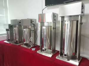 Fabricant <span class=keywords><strong>manuel</strong></span> commercial de remplisseur de saucisses de viande faisant la machine de remplissage de saucisses de boeuf de porc de dispositif de boîtier - Product Image 6