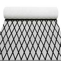 Feuilles de revêtement de sol en mousse EVA pour bateau KT GuoMei, motif diamant gris clair sur noir, faciles à découper, personnalisables, vente chaude