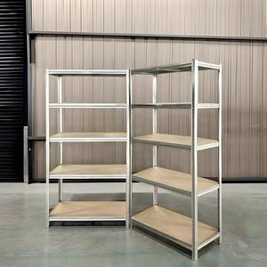 Estanterías de Almacenamiento de Acero para <span class=keywords><strong>Garaje</strong></span>, Estantería Metálica Ligera de 5 Niveles, Estantería Industrial Apilable, Estantería Sin Pernos, Estantería Galvanizada - Product Image 3