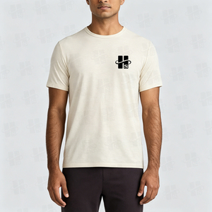 T-shirt de sport ample pour homme en laine mérinos ultra-douce 180 g/m², impression personnalisée, haute qualité, absorbant l'humidité - Product Image 4