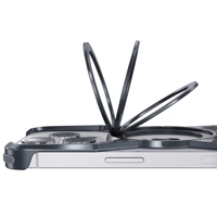 Portable pliable Angle réglable 360 Rotation téléphone anneau support en alliage d'aluminium lunette-moins Fulcrum coque de téléphone
