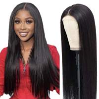 Perruque en cheveux humains de 28 pouces, brun chocolat, perruque droite avec dentelle frontale, pré-épilée, pour femmes