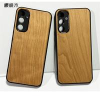 Étui de téléphone portable personnalisé de luxe, design naturel, personnalisé, de haute qualité, antichoc, TPU/PC, bois, bambou, A14 A34 A54