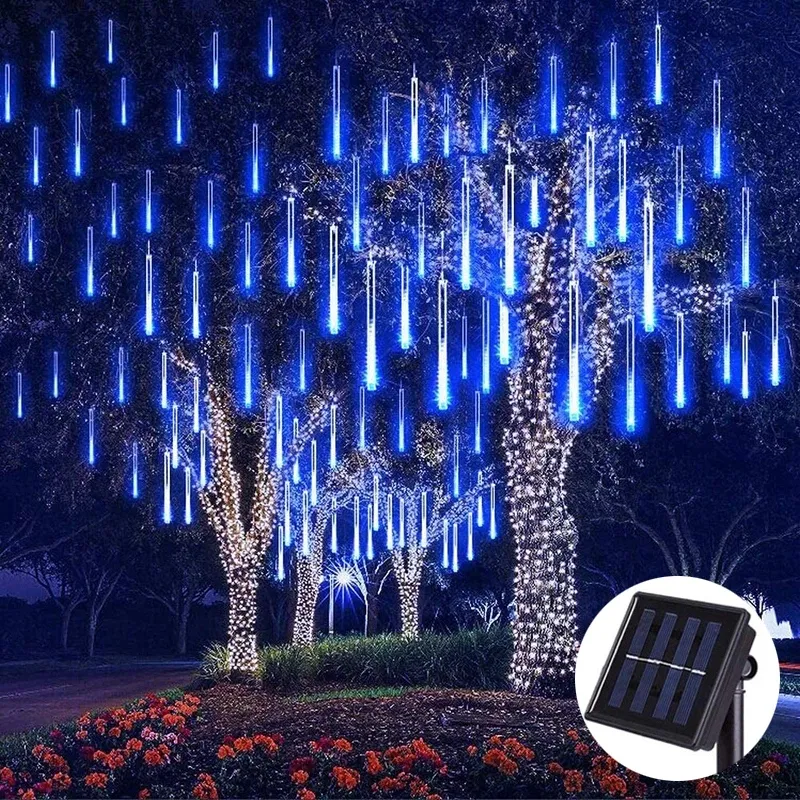 Outdoor Meteor Shower lampada a pioggia Holiday String impermeabile Garden Christmas Wedding Decoration Led Strip Lamp