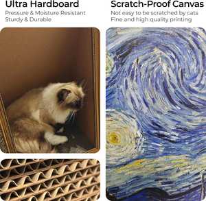 Fabriek Groothandel Hoge Dichtheid Massief Bc Gegolfd Papier Milieuvriendelijk Fotolijst Mona Lisa Kat Krabhuis - Product Image 5