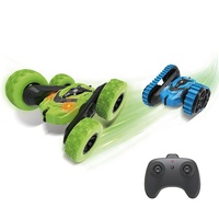 Coche de Control Remoto 1:28, 2.4ghz, Rápido, Acrobático, para Niños, Doble Cara, 2 en 1, con Ruedas y Pistas, Juguete Bailarín, Rotación de 360 Grados