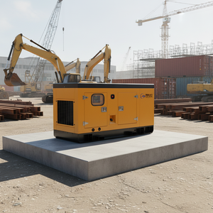 גנרטור דיזל שקט במיוחד 30 קילוואט עם מנוע יוצ'אי מקורר מים, אטום לרעש, 50/60 הרץ, חד פאזי, עם מערכת העברת חשמל אוטומטית (ATS) - Product Image 1