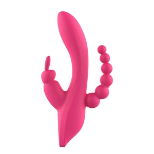Vibrador Anal 3 <span class=keywords><strong>en</strong></span> 1 para mujer y parejas, estimulador <span class=keywords><strong>del</strong></span> clítoris con Triple curva, 12 funciones, consolador impermeable - Product Image 1