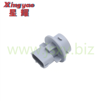 Connecteur automobile pour support de lampe HDL-516 - Fiche de raccordement grise pour phares, feux arrière et clignotants