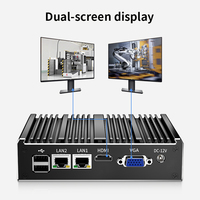 Computadora Industrial con Intel Celeron N2930, DDR3L, Cuatro Núcleos, WIFI/4G, VGA+HDMI, Sin Ventilador, Doble Red, Mini PC