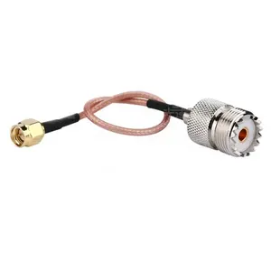 RF Cáp SMA nữ góc phải để UHF nữ để 239 Cáp rg316 15cm