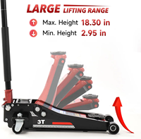 Best Seller High-Rise Aço Inoxidável 3 Ton Elevador Hidráulico Jack Top Ferramenta Do Carro para Carros e Caminhões