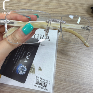 <span class=keywords><strong>Gafas</strong></span> <span class=keywords><strong>de</strong></span> <span class=keywords><strong>Sol</strong></span> <span class=keywords><strong>de</strong></span> Moda con Moissanita VVS, Estilo HipHop, con Incrustaciones <span class=keywords><strong>de</strong></span> Moissanita, Plata <span class=keywords><strong>de</strong></span> Ley 925, Pasan la Prueba del Diamante GRA - Product Image 4