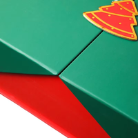 Dapat disesuaikan dilapisi kertas folder Set-folder kosong untuk Natal nikmat permen ornamen pohon & tempat uang bahan daur ulang
