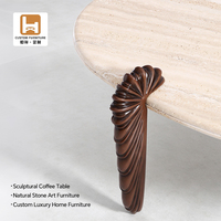 Ensemble de tables basses modernes à deux niveaux avec pieds en noyer pour salon et mobilier de salon, vente en gros directe d'usine