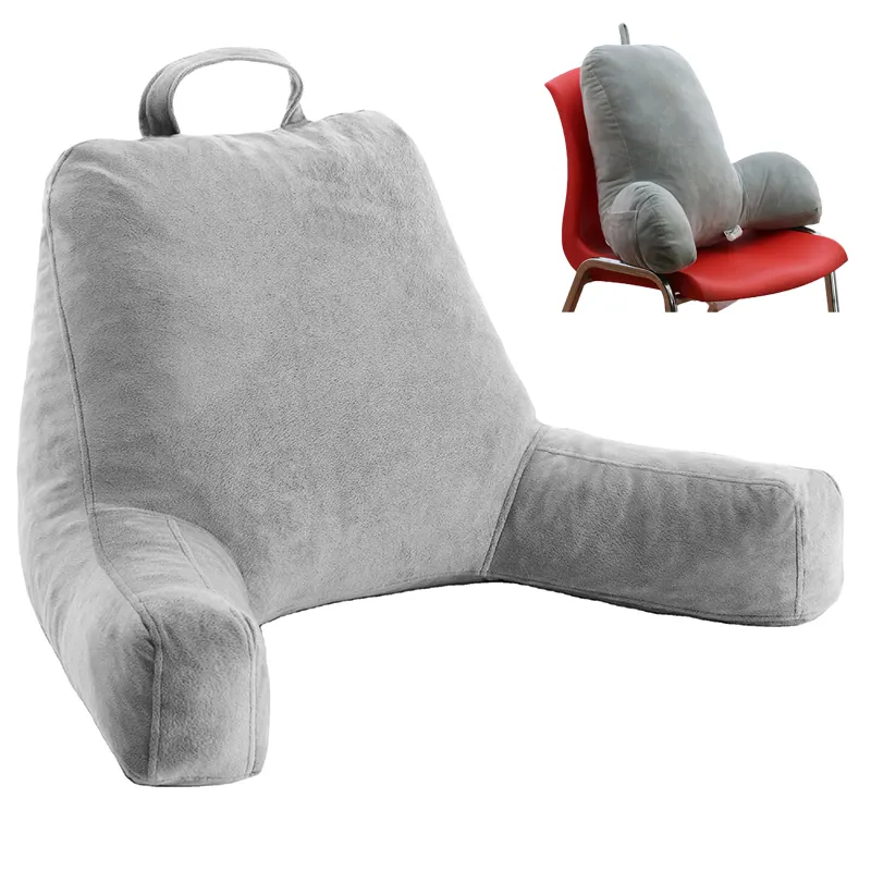 Almofada de leitura em algodão pp, descanso lombar para cama, assento de carro, conforto, almofada de descanso de cunha, travesseiro de massagem 60