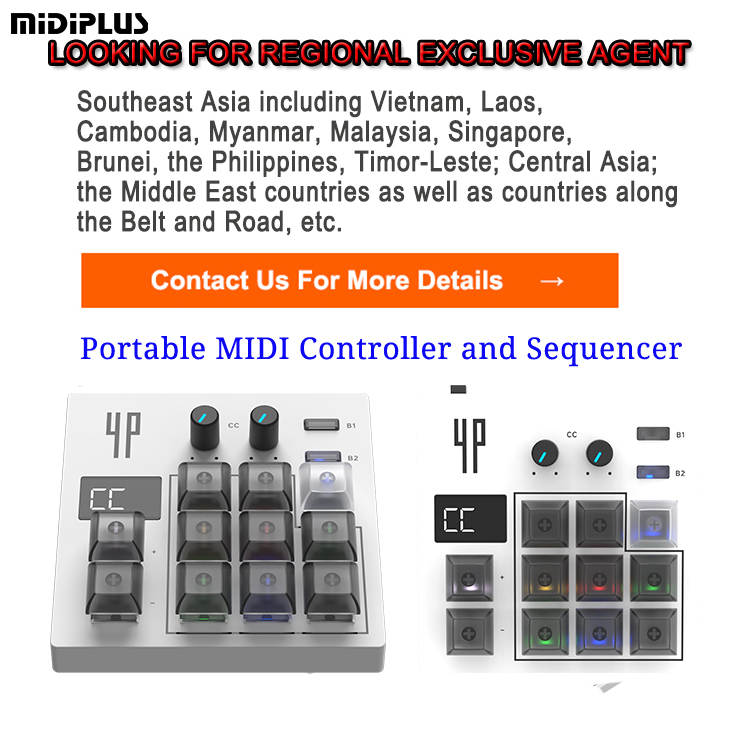 Midiplus 4 Pages Box - High Quality Portable MIDI Controller