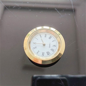 Quarzuhr einsatz in beliebter 37mm 1-7/16 "Größe hat ein leicht zu lesendes arabisches Zifferblatt und Glas kristall - Product Image 3