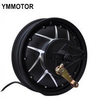 Moteur YMMOTOR 10 pouces 3000W sans balais à aimant permanent, double moyeu, étanche IP67, haute efficacité pour moto/Véhicule électrique/Mobylette/Scooter