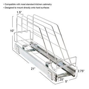 Haushaltsbedarf Glidez Mehrzweck-Chrombeschichtung für Kochgeschirr und Backformen - Passend für Standardgrößen-Schränke - Product Image 4