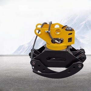 Excavadora hidráulica giratoria Grapple Wood Stone Grab para silvicultura y granjas - Product Image 4