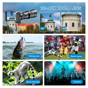 Objectif de Téléphone Appareil Photo Numérique avec Zoom <span class=keywords><strong>20</strong></span>-<span class=keywords><strong>40x</strong></span>, Optiques en Verre, Double Zoom Télescopique Universel pour Smartphone - Product Image 5