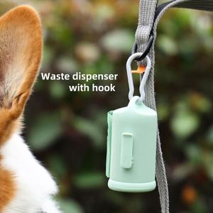带皮带夹的便携式狗废物分配器快速存取耐用可重复使用的聚合物狗便便袋支架户外宠物清理 - Product Image 3