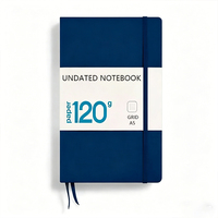 Carnet A5 personnalisé en cuir pour la planification quotidienne, journal de buts non daté, organisateur de notes, carnet de notes à points pour affaires
