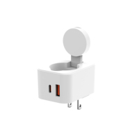 Base de charge sans fil portable 3-en-1 PD20W + 3W pour chargeur sans fil Apple/Samsung Watch pour série 10/9/8/7/6/5