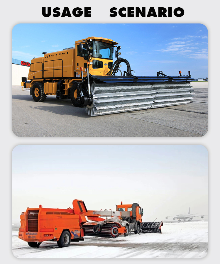 PP Cassette Brush For Airfield Airport Snow Cleaning