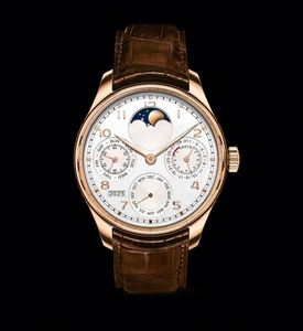 Montre Homme Quartz Luxe Bracelet Noir Style International Verre Affaires Décontractée Classique Sport Alliage Cuir Poignet IWC - Product Image 2