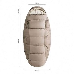 Free Sample Custom Outdoor Camping Cold Weather Adult polyester <b>Sleeping</b> <b>Bag</b> - Product Image 4