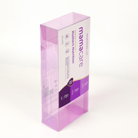 Boîtes d'emballage personnalisées imprimées, boîtes transparentes en PVC PET, emballage rectangulaire translucide, boîte de soins personnels