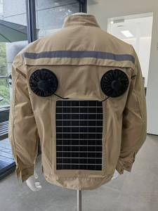 OFERTA ESPECIAL EXW $199 por 10 Piezas Chaleco Ventilador Refrigerante con Energía Solar y Paneles Solares para Alivio del Calor en Trabajos al Aire Libre en Verano - Product Image 4