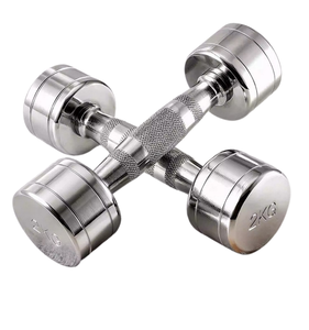 Pure Steel Plated <b>Dumbbell</b> Round Head Solid Commercial Home Sports and Fitness Equipment Shaping - Product Image 2