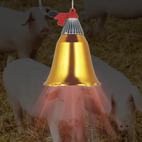 Fabricants, vente en gros alimentation de ferme, pépinière, lampe chauffante étanche à gradation en continu 250w 175w, couverture de lampe chauffante pour volaille