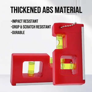 Jauge de niveau magnétique de 4 pouces en alliage d'aluminium, mini-outil de nivellement pour la plomberie et l'électricité domestiques - Product Image 2