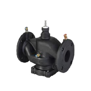 Válvula de equilibrio dinámico eléctrica Siemens PN16 para sistemas de agua y HVAC, tipo regulador de doble acción - Product Image 1