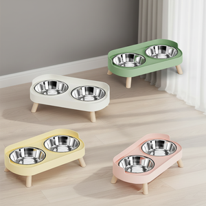 Tigela Automática de Aço Inoxidável para Gatos e Animais de Estimação com Duas Tigelas Proteção para o Pescoço Bebedouro e Comedouro Integrados - Product Image 6