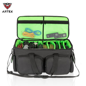 Bolsa de Transporte para Cables de DJ, con Base Acolchada Desmontable, Divisores Ajustables, para Almacenamiento de Accesorios de Cableado Musical, Audio y Visual - Product Image 1