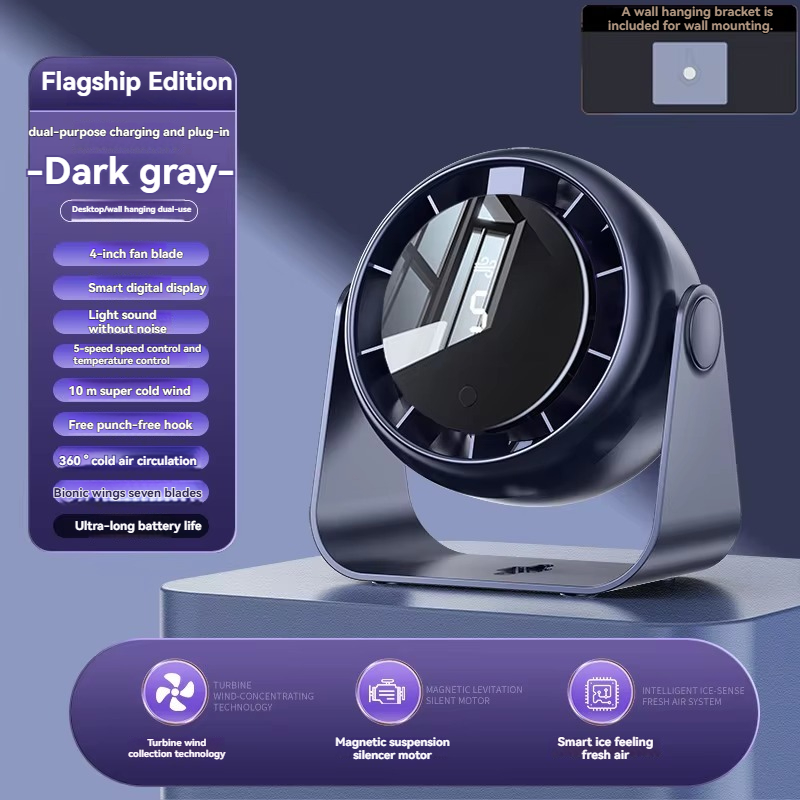 Gris espacial profundo 4 pulgadas, motor de turbina, silencioso, batería de larga duración