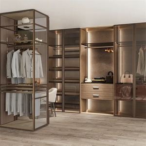 Đứng tủ quần áo lưu trữ tủ chức năng phong cách Châu Âu tùy chỉnh chất lượng cao giá cả phải chăng tủ quần áo với kệ - Product Image 1