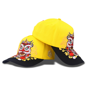 หมวกเบสบอล Tcap China 5 แผง สองสี ปักโลโก้ตามสั่ง ทรงแข็ง - Product Image 6