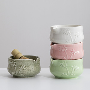 NEWELL Juego <span class=keywords><strong>de</strong></span> Té Ceremonial Estilo Japonés Transfronterizo con Tazón <span class=keywords><strong>de</strong></span> Matcha <span class=keywords><strong>de</strong></span> Cerámica con Diseño <span class=keywords><strong>de</strong></span> Palmera <span class=keywords><strong>de</strong></span> <span class=keywords><strong>Coco</strong></span> y Batidor <span class=keywords><strong>de</strong></span> Bambú, Estilo Dinastía Song - Product Image 3