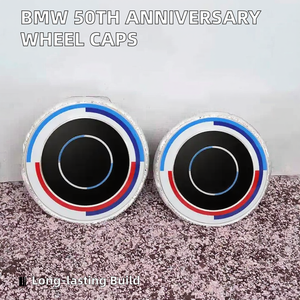 Pour <span class=keywords><strong>BMW</strong></span> 50e anniversaire capuchons centraux <span class=keywords><strong>de</strong></span> <span class=keywords><strong>roue</strong></span> 68mm 56mm Chrome ABS couverture <span class=keywords><strong>de</strong></span> <span class=keywords><strong>roue</strong></span> Badges emblèmes - Product Image 3